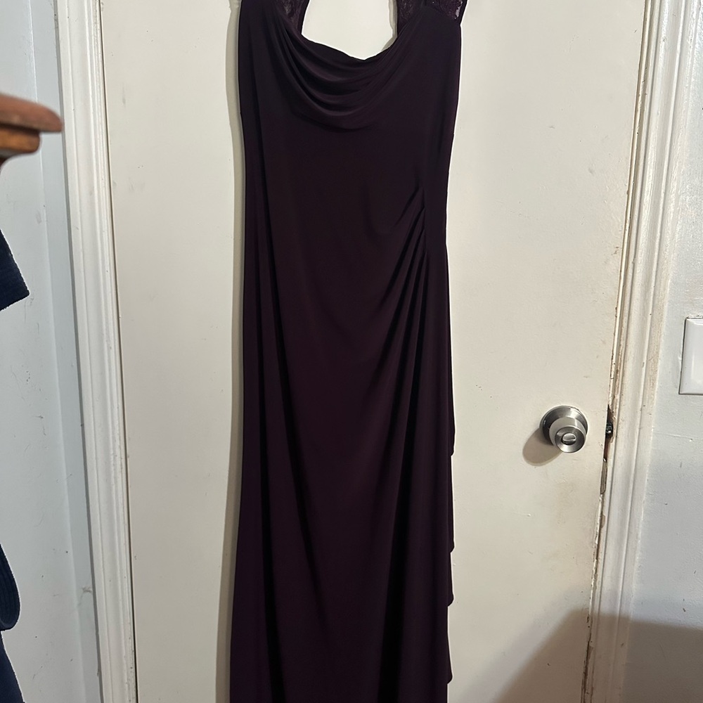 R&M Richards Deep Purple Maxi Dress